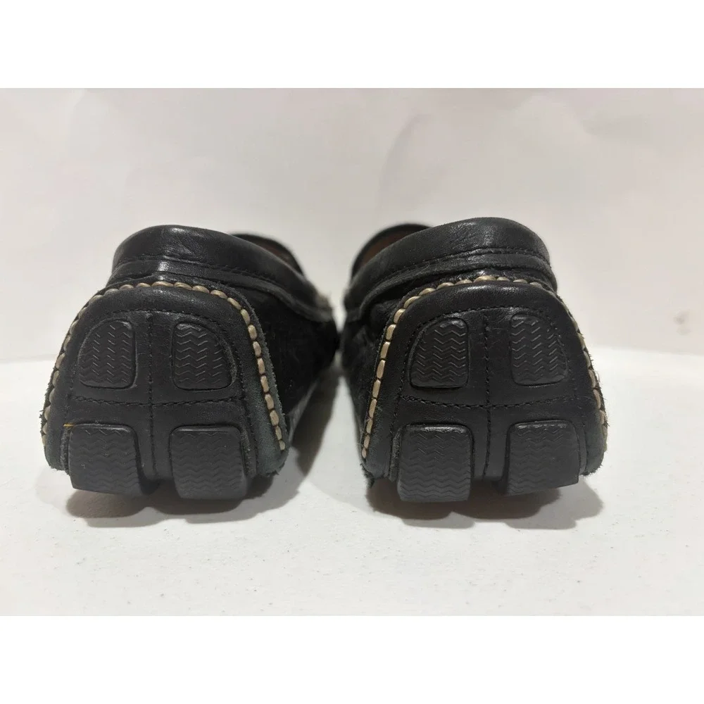 Banana Republic Black Leather Driving Moccasins Men's Slip On Shoes 9.5